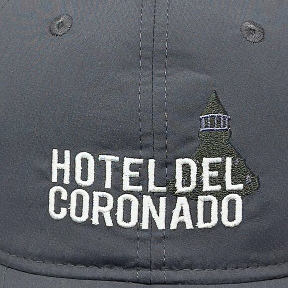 Ahead Hotel Del Coronado Strapback Hat Cap Gray San Diego California Golfer Mens - Picture 9 of 16